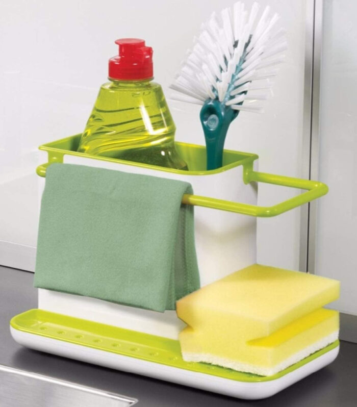 3_in_1_Kitchen_Sink_Organizer_Stand_for_Soap_Sponge_Brush_and_Dishwashing_Essentials_klip2deal