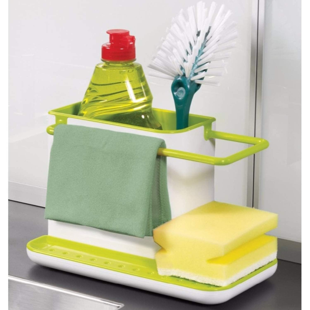 3_in_1_Kitchen_Sink_Organizer_Stand_for_Soap_Sponge_Brush_and_Dishwashing_Essentials_klip2deal