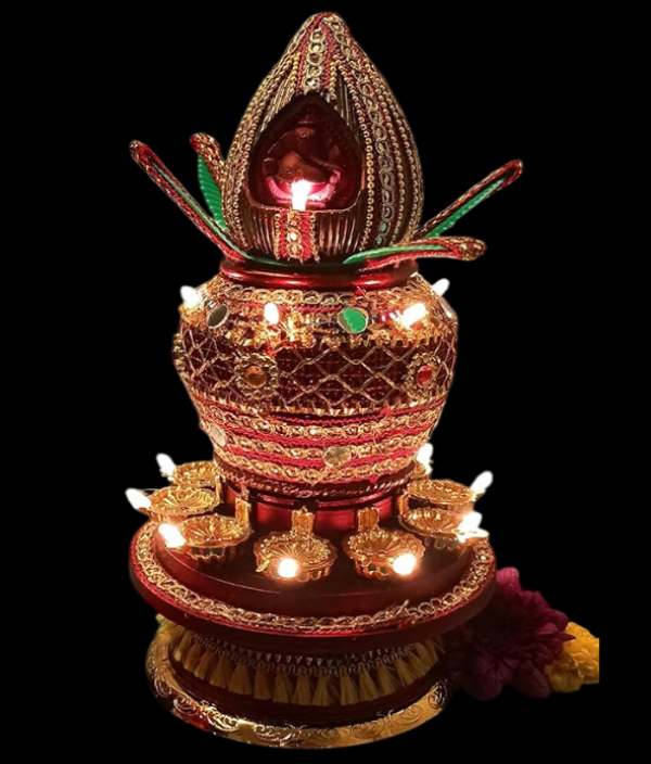Klip2Deal_Diwali_Kalash_Diya_16_LED_Light_Pooja_Temple_Decor_Hyderabad_India