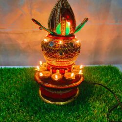 Klip2Deal_Lakshmi_Kalash_Diya_16_LED_Revolving_Electric_Deepam_Hyderabad_India