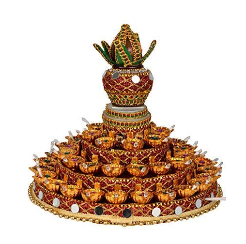 Premium_46_Revolving_Kalash_Diya_LED_Pooja_Thali_for_Spiritual_Ambience