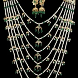 bridal_pearls_emerald_satlada_necklace_for_weddings_klip2deal