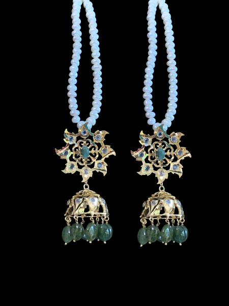 emerald_pearl_bridal_necklace_klip2deal
