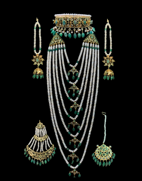 emerald_pearl_satlada_set_traditional_nizami_jewelry_klip2deal