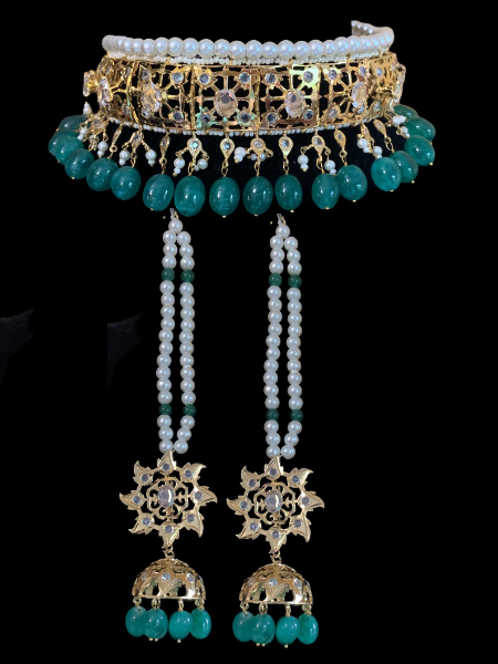 exclusive_jadau_bridal_nizami_style_green_pearl_necklace_klip2deal