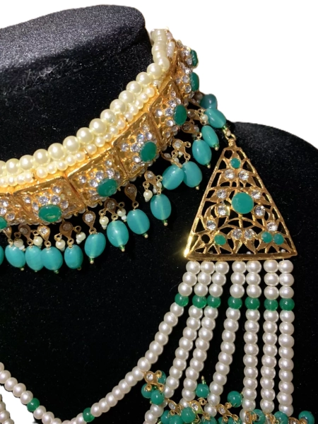 guluband_pearl_choker_jadau_bridal_necklace_set_klip2deal