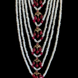 handcrafted_7_layer_necklace_ruby_pearl_aventurine_gemstone_necklace_with_real_pearls_klip2deal