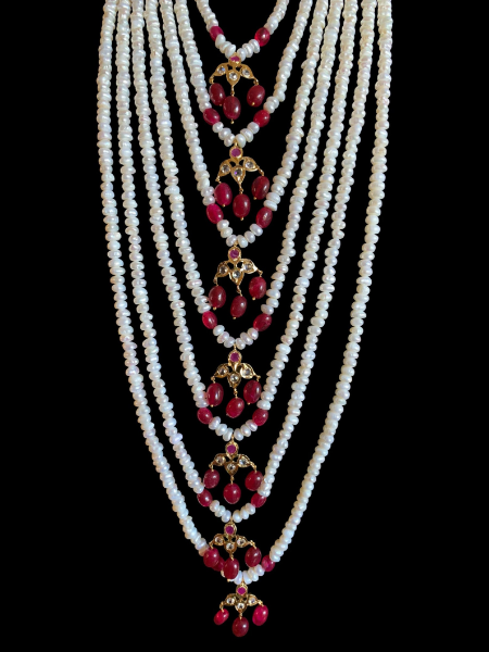 handcrafted_7_layer_necklace_ruby_pearl_aventurine_gemstone_necklace_with_real_pearls_klip2deal