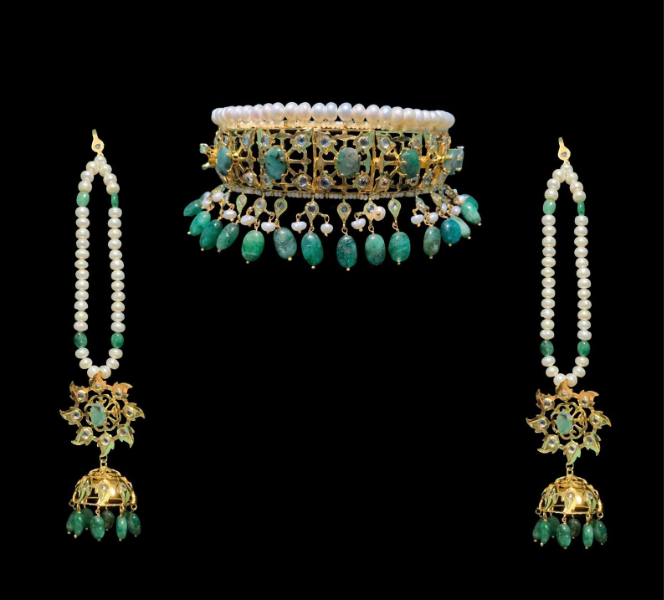 handcrafted_nizami_set_emerald_satlada_necklace_bridal_klip2deal