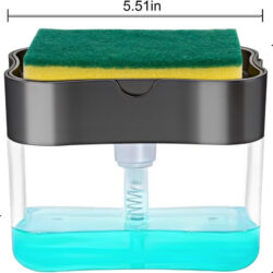 klip2deal_2_in_1_soap_dispenser_with_sponge_holder_for_kitchen_sink