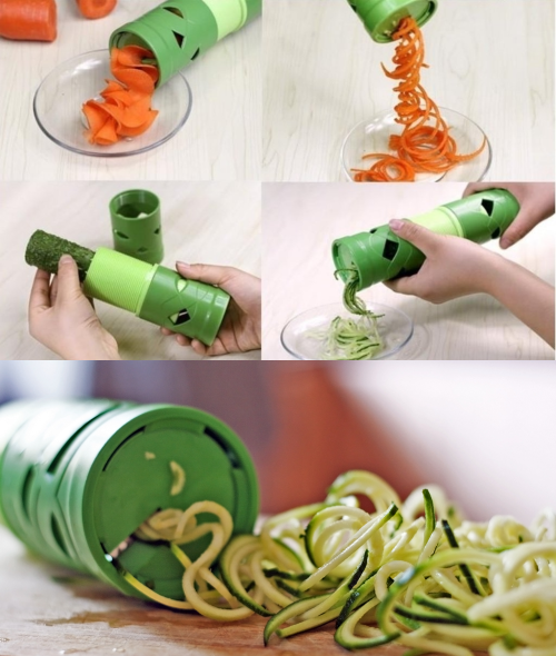 klip2deal_2_in_1_vegetable_spiralizer_and_slicer_for_zoodles