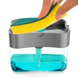 klip2deal_dishwashing_liquid_pump_and_sponge_holder_organizer