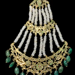 wedding_jewelry_emerald_pearl_jadau_necklace_set_klip2deal