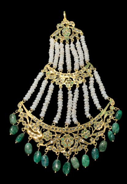 wedding_jewelry_emerald_pearl_jadau_necklace_set_klip2deal