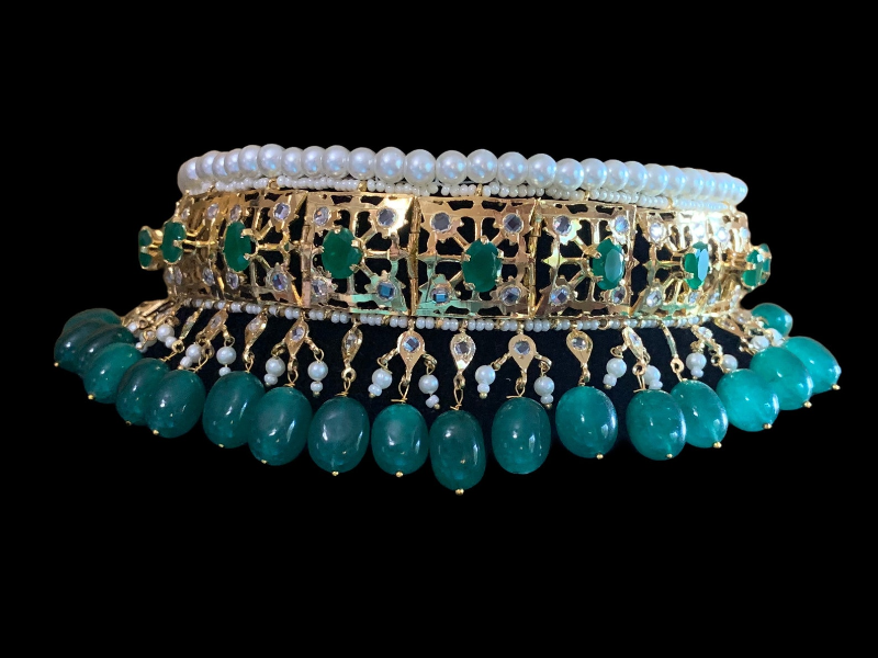 zambian_emerald_choker_bridal_set_klip2deal